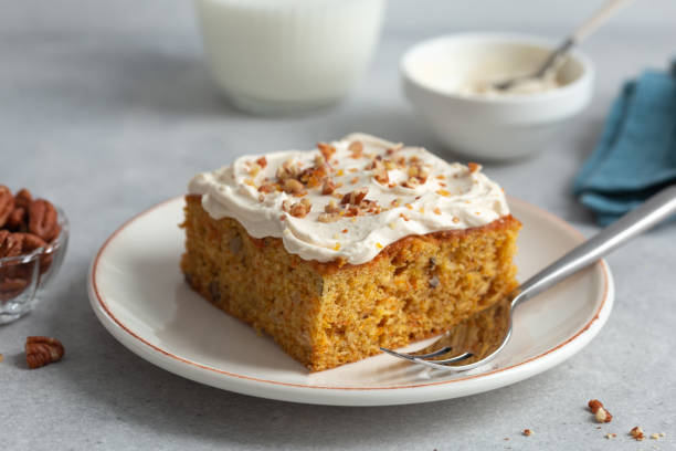 Gâteau à la vanille et aux noix de pécan