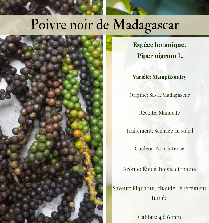 Poivre noir de Madagascar 200gr